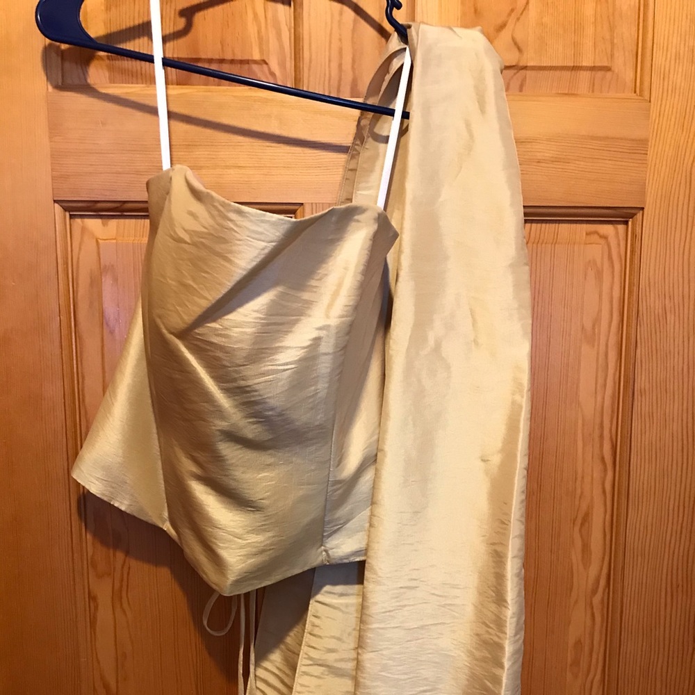 Prom Dress- Gold two piece